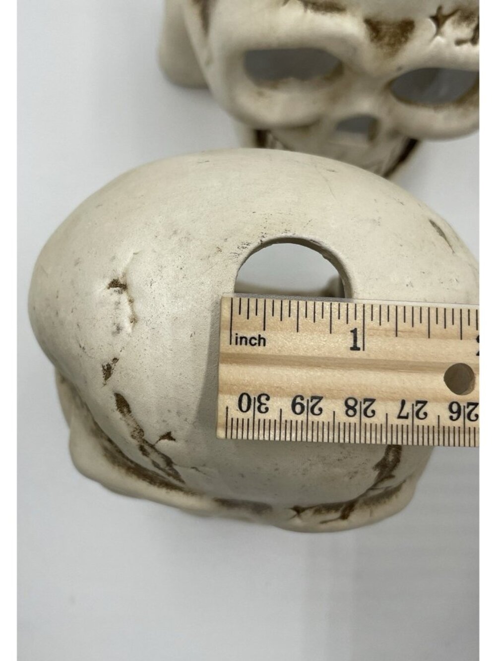 Vintage Skull & Crossbones Candle Holder Spooky Hollow Halloween Pirate Decor - Picture 9 of 10